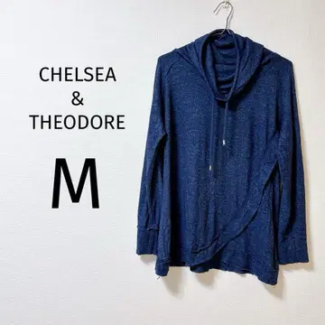 8 CHELSEA & THEODORE 후드 네이비 상의 M