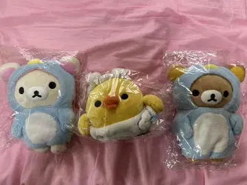 [새상품 택 포함] 리락쿠마 줄무늬 에브리데이 모아 봉제인형