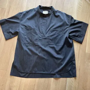 UNITED ARROWS 블라우스 반팔 차콜 그레이