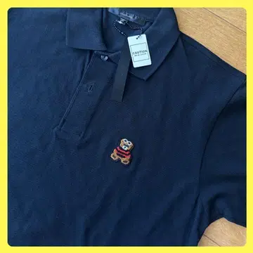 미사용 STUD MUFFIN 피케 셔츠 블랙