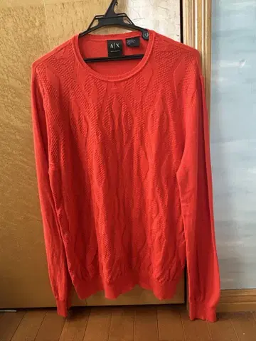 ARMANI EXCHANGE 아르마니 니트 스웨터 오렌지 L 사이즈