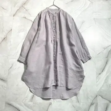 A16459 새상품급 네스트로브 레이스 부자무 밴드 카라 튜닉 원피스
