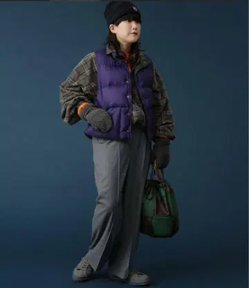 BEAMS BOY 2 플리츠 와이드 팬츠