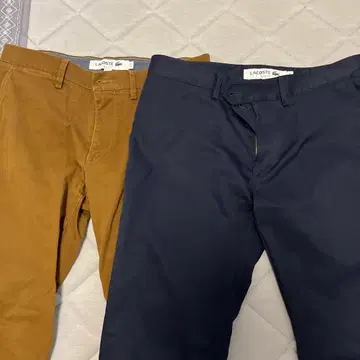 LACOSTE 슬림핏 팬츠 2색 세트