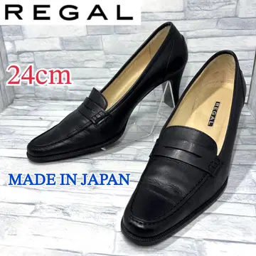 REGAL 리갈 펌프스 하이힐 천연 가죽 일본제 블랙 24cm