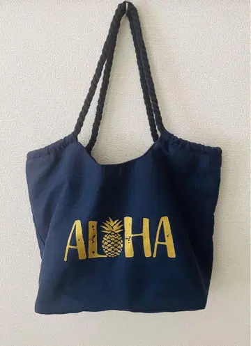 Hawaii Aloha 토트백 네이비