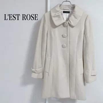 L'EST ROSE 아이보리 체스터 코트