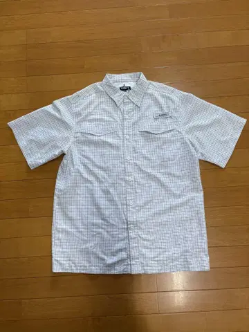 HABIT 체크 무늬 반팔 셔츠