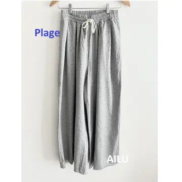 Plage SWEAT WIDE TUCK 팬츠 S 36 그레이 56055