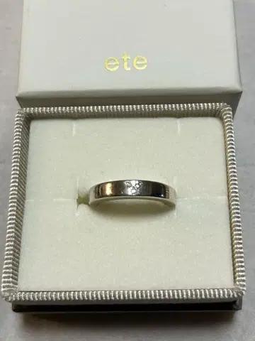 ete 실버 925 반지 13호 스톤 반지