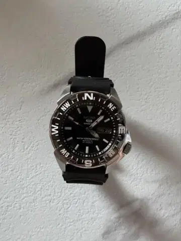 SEIKO 오토매틱 블랙 손목시계 5 스포츠 새상품급!