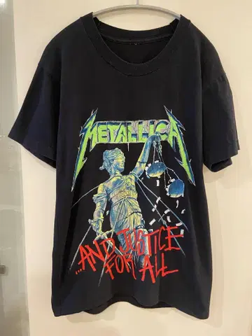 80년대 메탈리카 AND JUSTICE FOR ALL 티셔츠