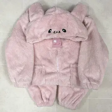 러브이즈 뿅치 변신 보아 콤비네존 돈키 핑크 M