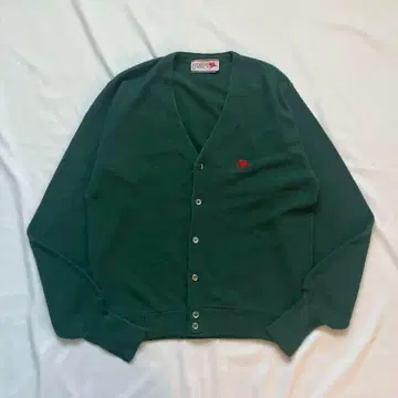 MONTGOMERY WARD 가디건 그린 자수 로고