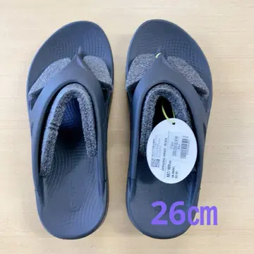 OOFOS 블랙 샌들 26cm