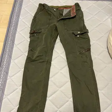 EDWIN KV553 워크 팬츠 올리브 그린