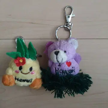 Hawaii 캐릭터 키링 2개 세트