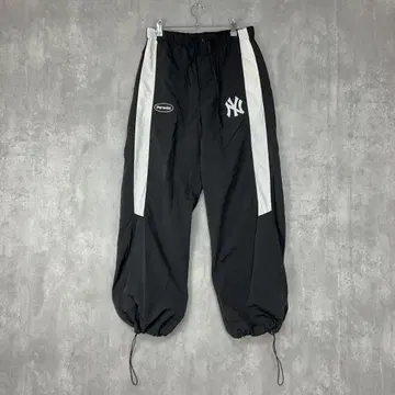 Perushu x MLB 나일론 팬츠 블랙 양키스 러닝