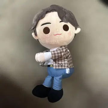 K-POP 아이돌 봉제 인형 체크 무늬 정국
