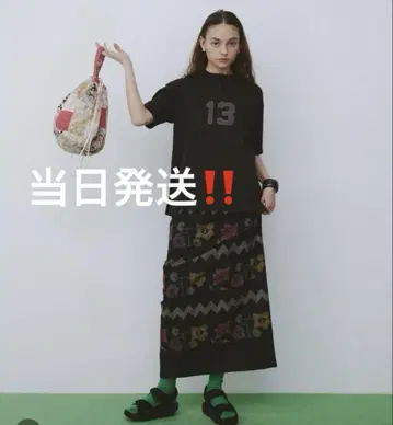 [새상품급] BEAMS BOY 상의 롱 스커트 2 세트