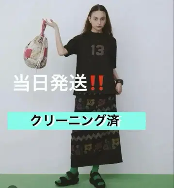 [새상품급] BEAMS BOY 상의 롱 스커트 2 세트