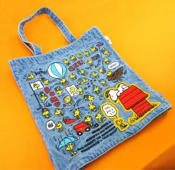 우드스탁 페어 2025 WOODSTOCK 75주년 자수 데님 빅 백