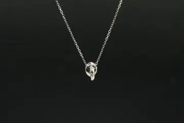 새상품 라이온 하트 더블 페더 반지 목걸이 0.005 다이아