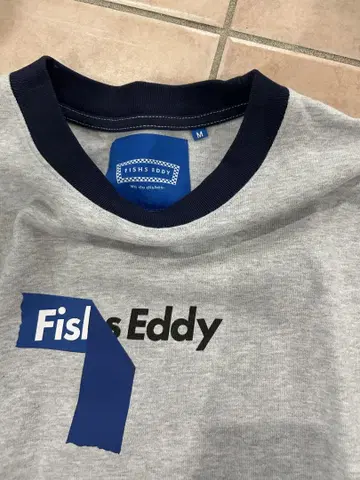Fishs Eddy 긴팔 셔츠 M 그레이