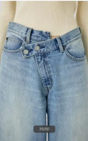 moussy 마우지 CROSS WAIST WIDESTRAIGHT 데님 1