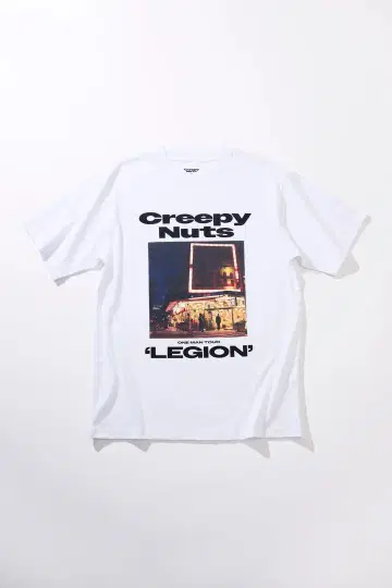 Creepy Nuts 티셔츠 'LEGION' 화이트