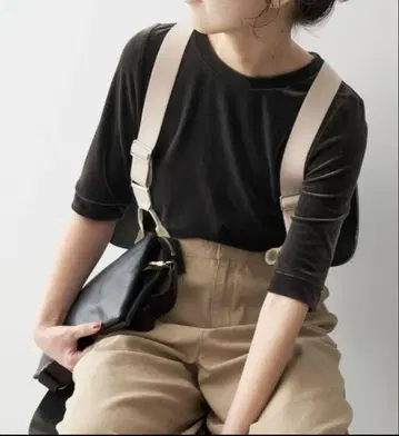 스픽 앤 스팬 벨로아 하프 슬리브 풀오버 브라운