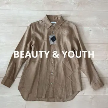 BEAUTY & YOUTH 브라운 긴팔 셔츠