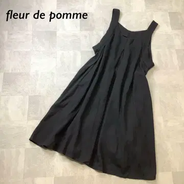 새상품급 Fleur de pomme 린넨 슬리브리스 원피스