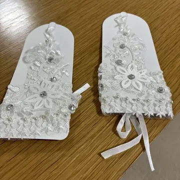 [현품 한정] 레이스 장갑 브라이덜 장갑 후리소데 장갑 성인 패션