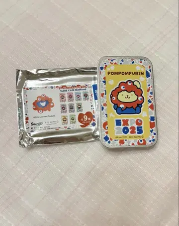 오사카 엑스포 먁쿠먁 산리오 폼폼푸딩 시크릿 슬라이드 캔