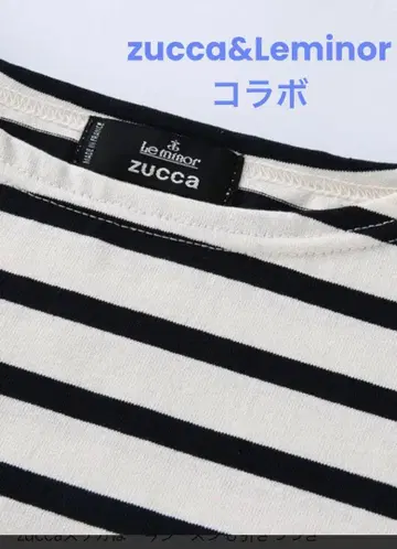 zucca 주카 Leminor(르미노) 콜라보 보더 5부 소매 티셔츠