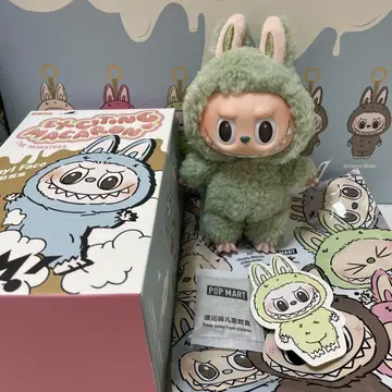 정품 POP MART Exciting Macaron 그린 그레이프