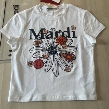 Mardi Mercredi 꽃무늬 크롭 T셔츠