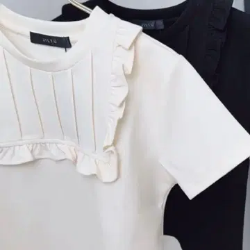 JILTU frill tee Ivory / 티셔츠 아이보리 M 사이즈