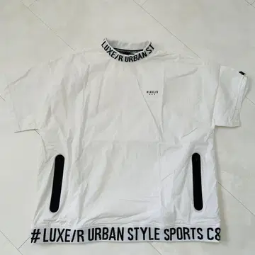 LUXE/R 골프 셔츠 화이트