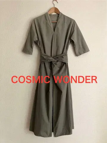 COSMIC WONDER 랩 드레스 오부 소매 롱 원피스