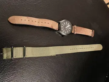 프릭스스토어 별주 TIMEX camper 손목시계 올리브 & 가죽 세트