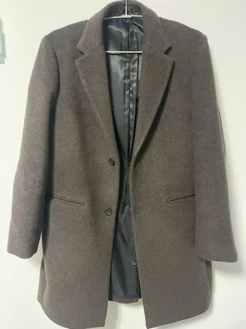 남성용 코트 브라운