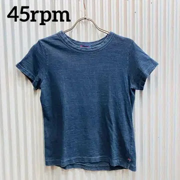 새상품급 45rpm 인디고 T셔츠 무지