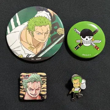 ONE PIECE 캔뱃지 & 핀즈 로로노아 조로