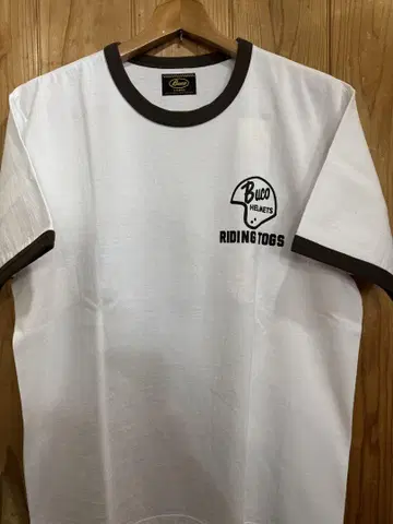 리얼 맥코이 Buco Riding Togs 화이트 T셔츠