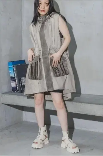 JEANASIS ZIP 글래디에이터 샌들 L 사이즈