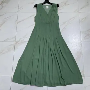 완판템 AMERI VINTAGE 슬리브리스 턱 드레스 원피스 결혼식