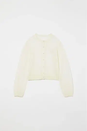 eaphi LOGO SHEER KNIT CARDIGAN