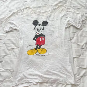 빈티지 vintage 미키마우스 양면 프린트 T셔츠 정크